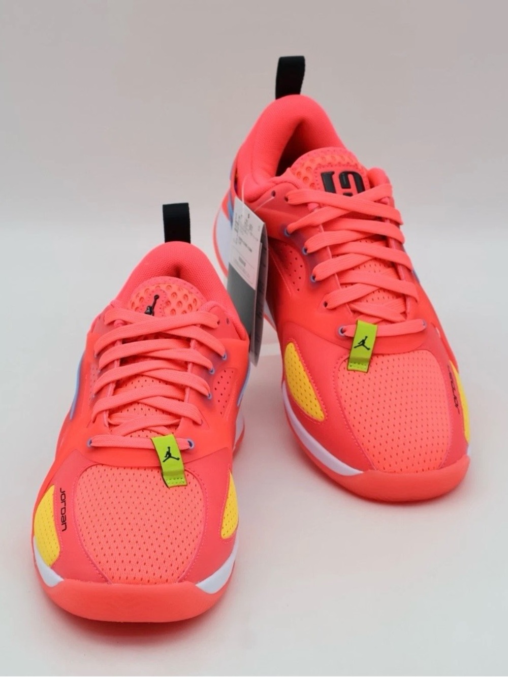 Jordan Kids Coral and Yellow Athletic Sneakers